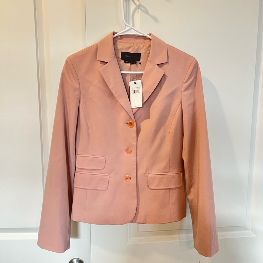 NWT BCBGMaxAziri Blush Pink Women's Blazer